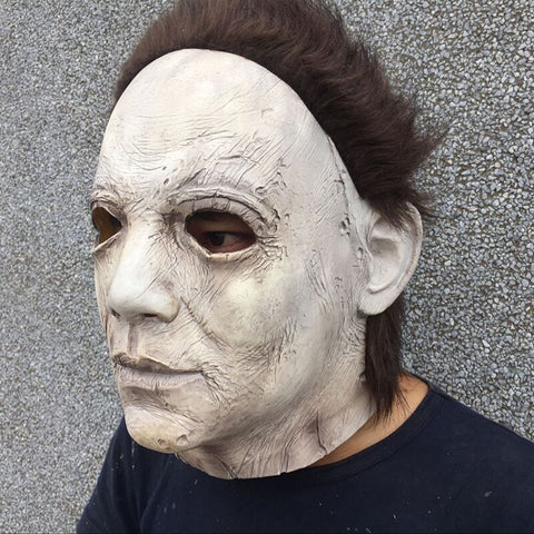 Michael Myers Mask Halloween Mascaras De Latex Realista Mascara Cosplay Scary Masks Masquerade Masque Korku Maskesi Party Maski