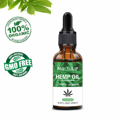 MO TULIP 10000mg Hemp Oil 30ML CBD Oil Organic Pure Essential Oil Herbal Drops Body Relieve Stress Oil Skin Care Help Sleep