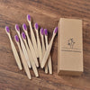 New design mixed color bamboo toothbrush Eco Friendly wooden Tooth Brush Soft bristle Tip Charcoal adults oral care toothbrush