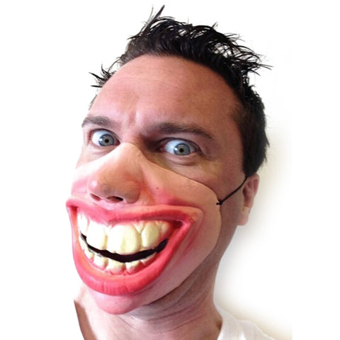 Big Teeth Latex Mask for Movie Fancy Dress Fool's day Masquerade Party Horror Creepy Elastic Band Half Face Masks Funny Costume